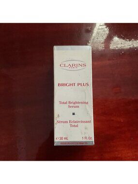 Clarins Bright Plus Total Brightening Serum 30ml 1oz Oil Free Face Skincare